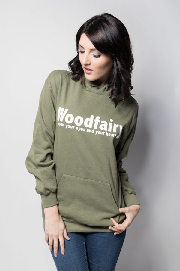 woodfairy hoodie olive